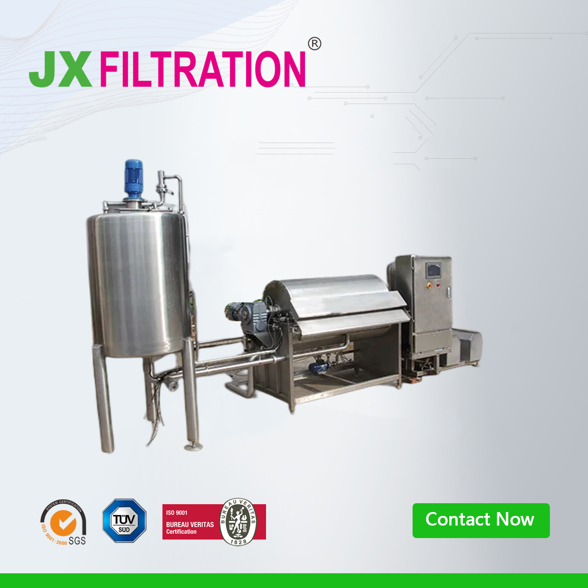Pre-coating Vacuum Drum Filter