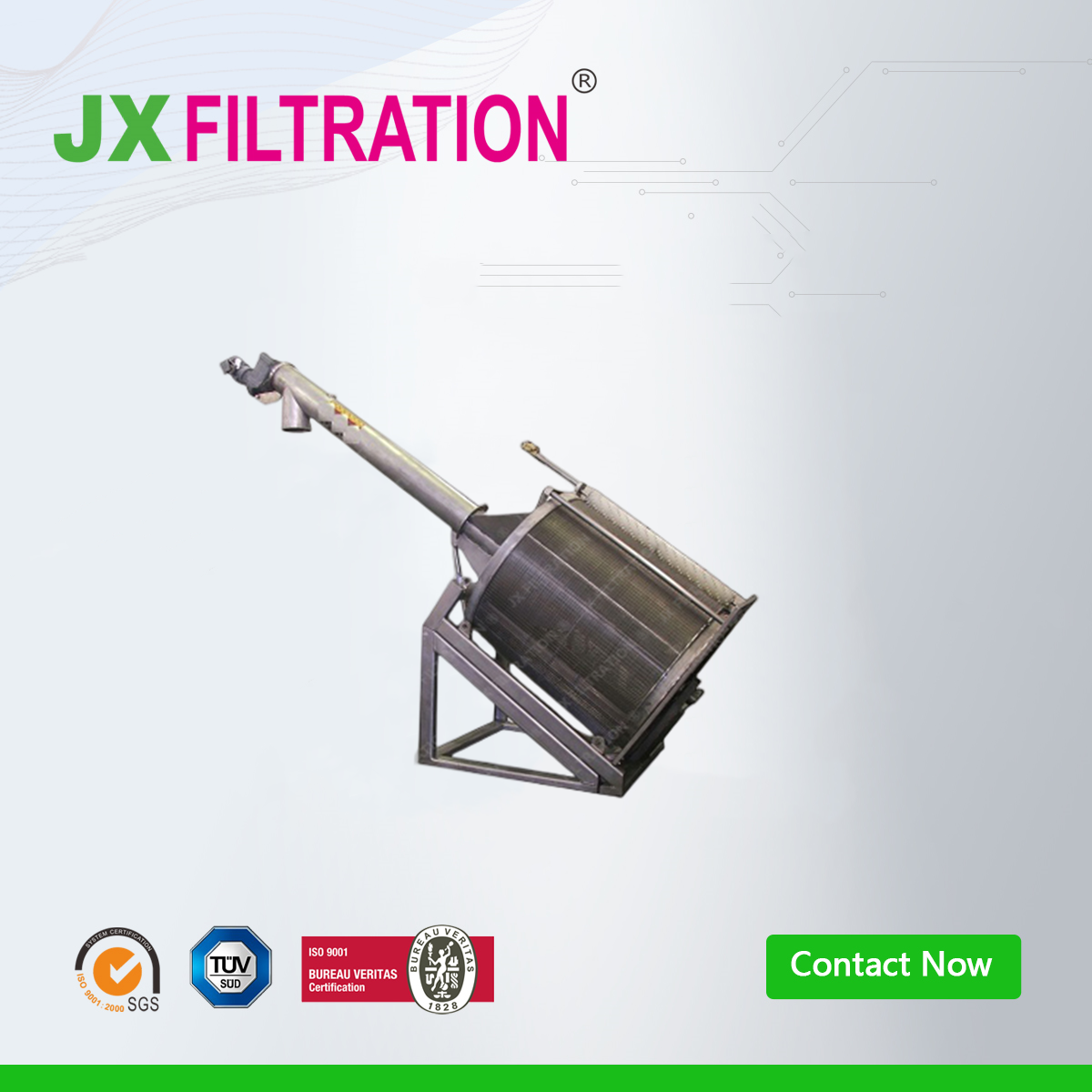 JXCR-800 Channel Drum Screens