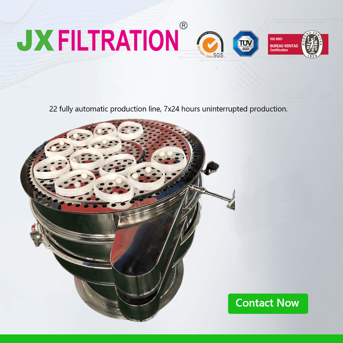 Stainless Steel Rotary Vibrating Sieve Sifter Machine