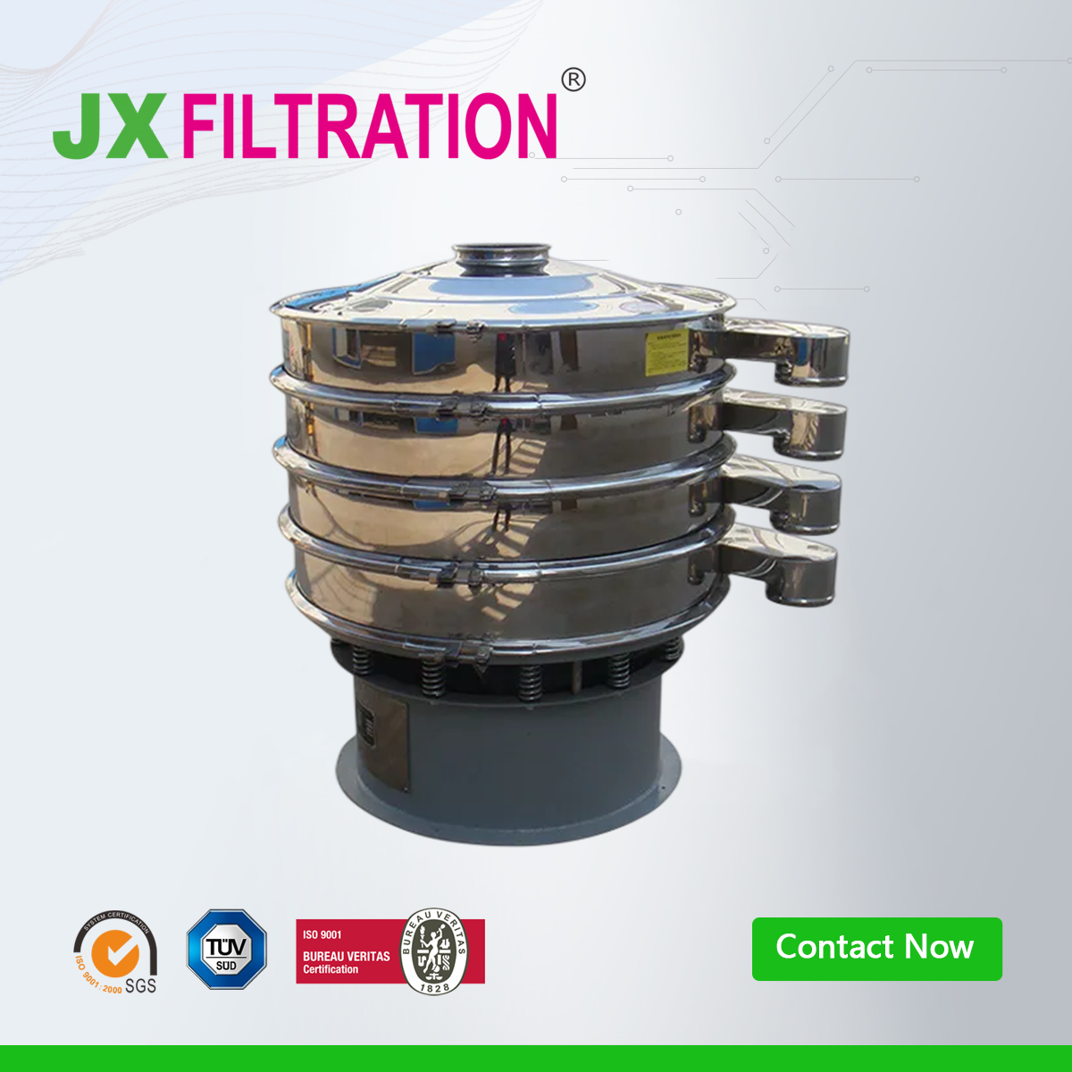 Stainless Steel Rotary Vibrating Sieve Sifter Machine