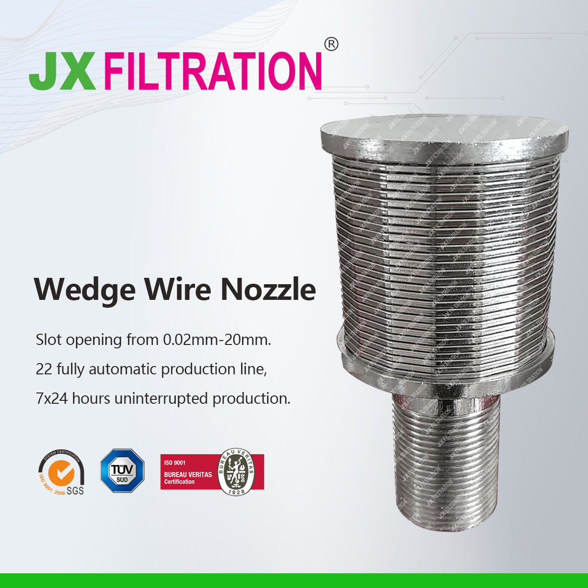 Wedge Wire Filter Nozzle