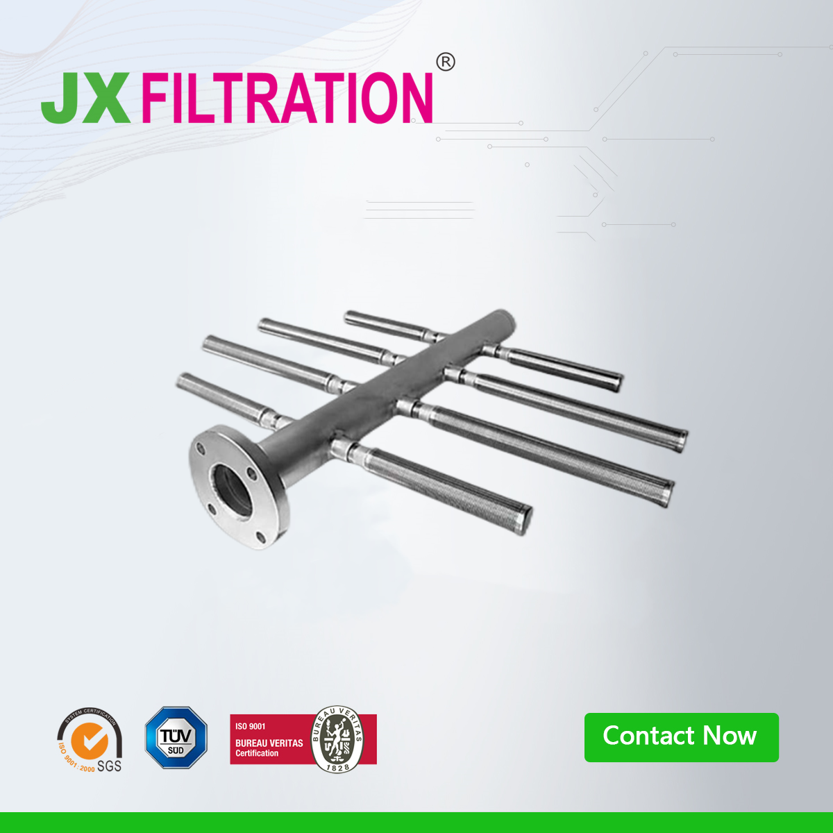 Wedge Wire Hub and Header Laterals