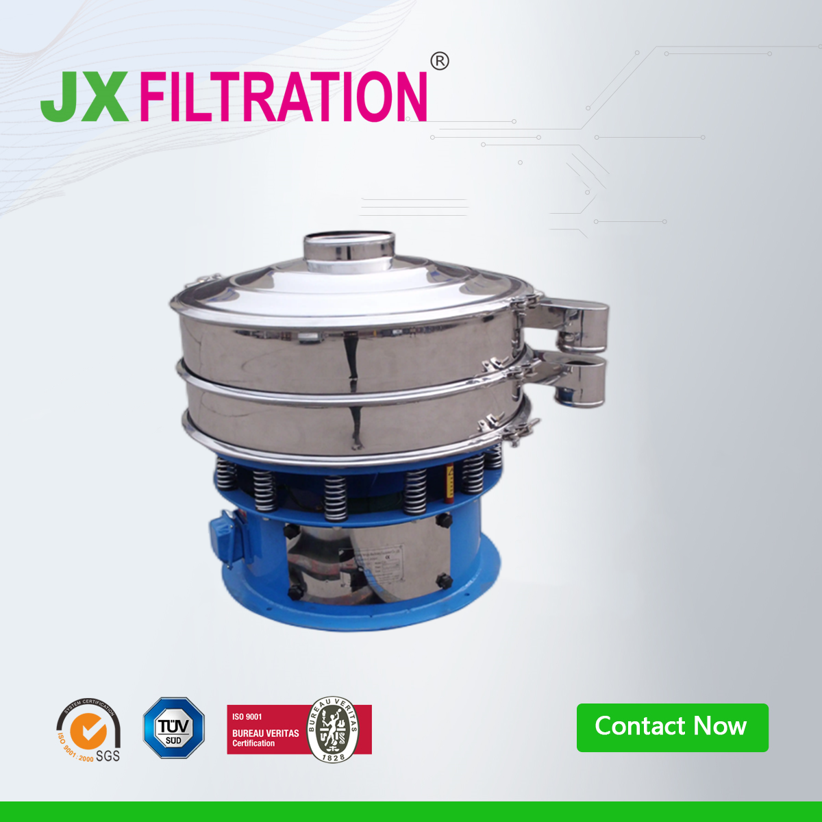 Stainless Steel Rotary Vibrating Sieve Sifter Machine