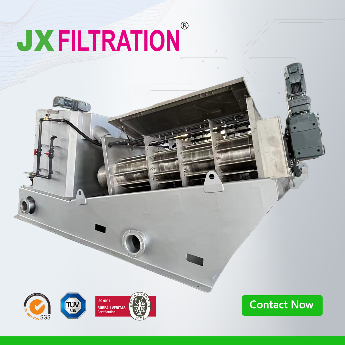 JXDL 251 Wastewater Sludge Dewatering Screw Press