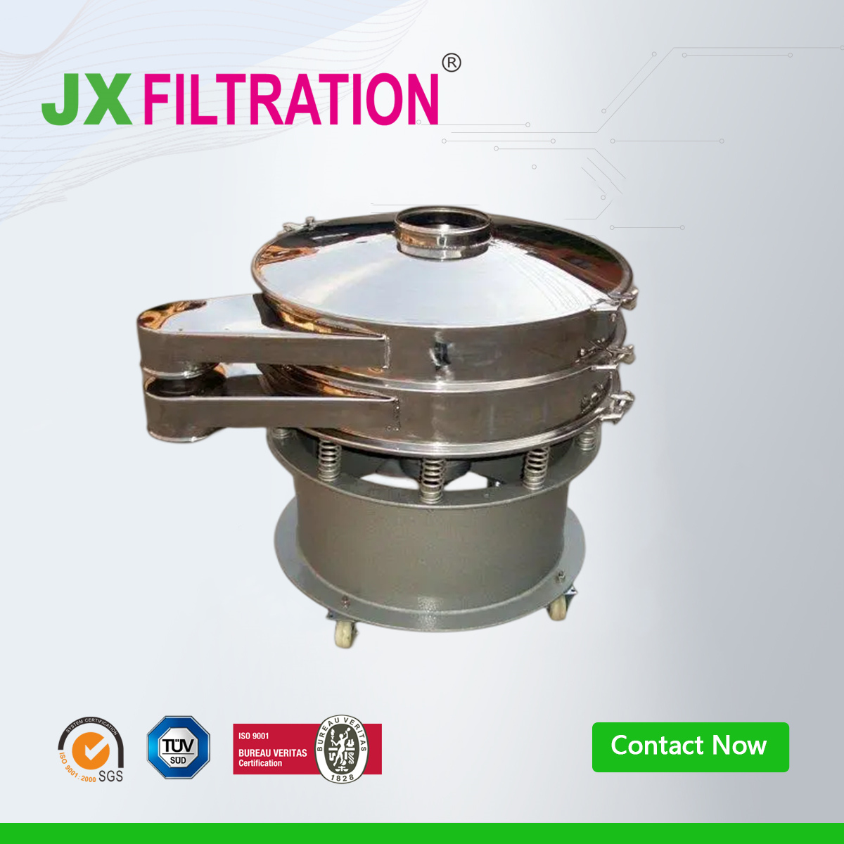 Stainless Steel Rotary Vibrating Sieve Sifter Machine